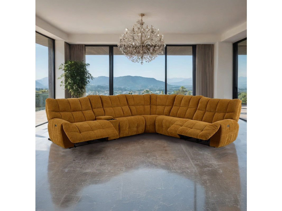 Clemens Butterscotch Power Sectional