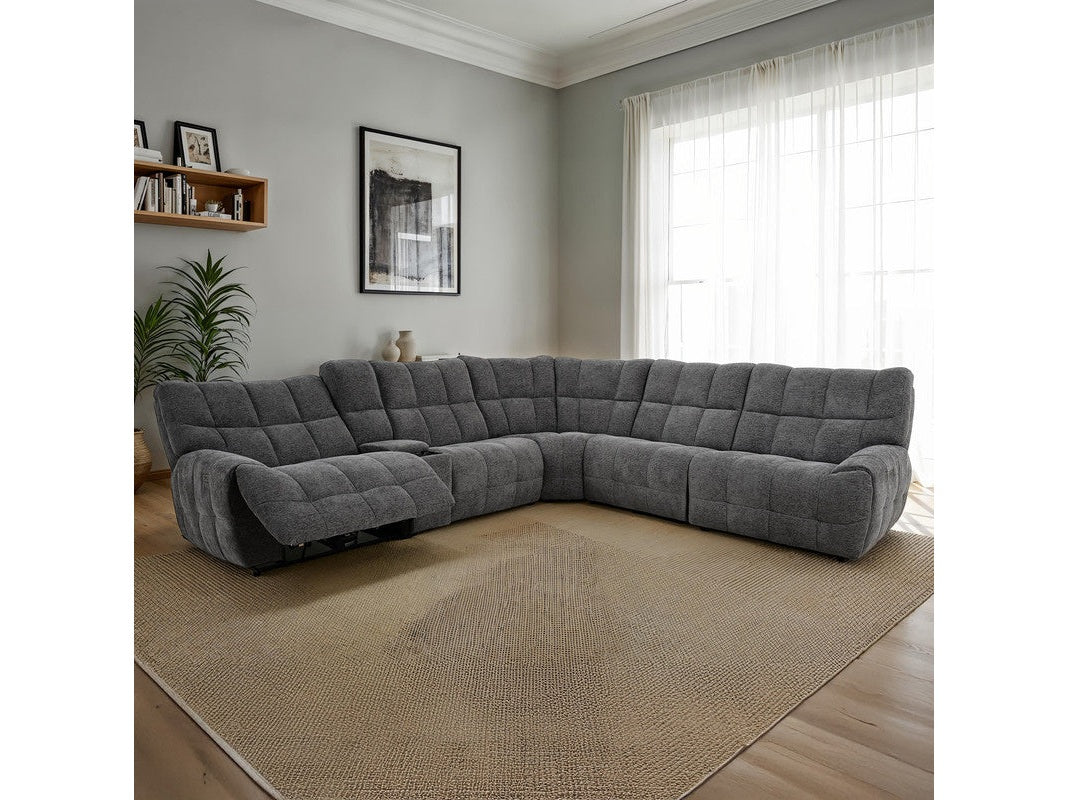 Clemens Dark Gray Power Sectional