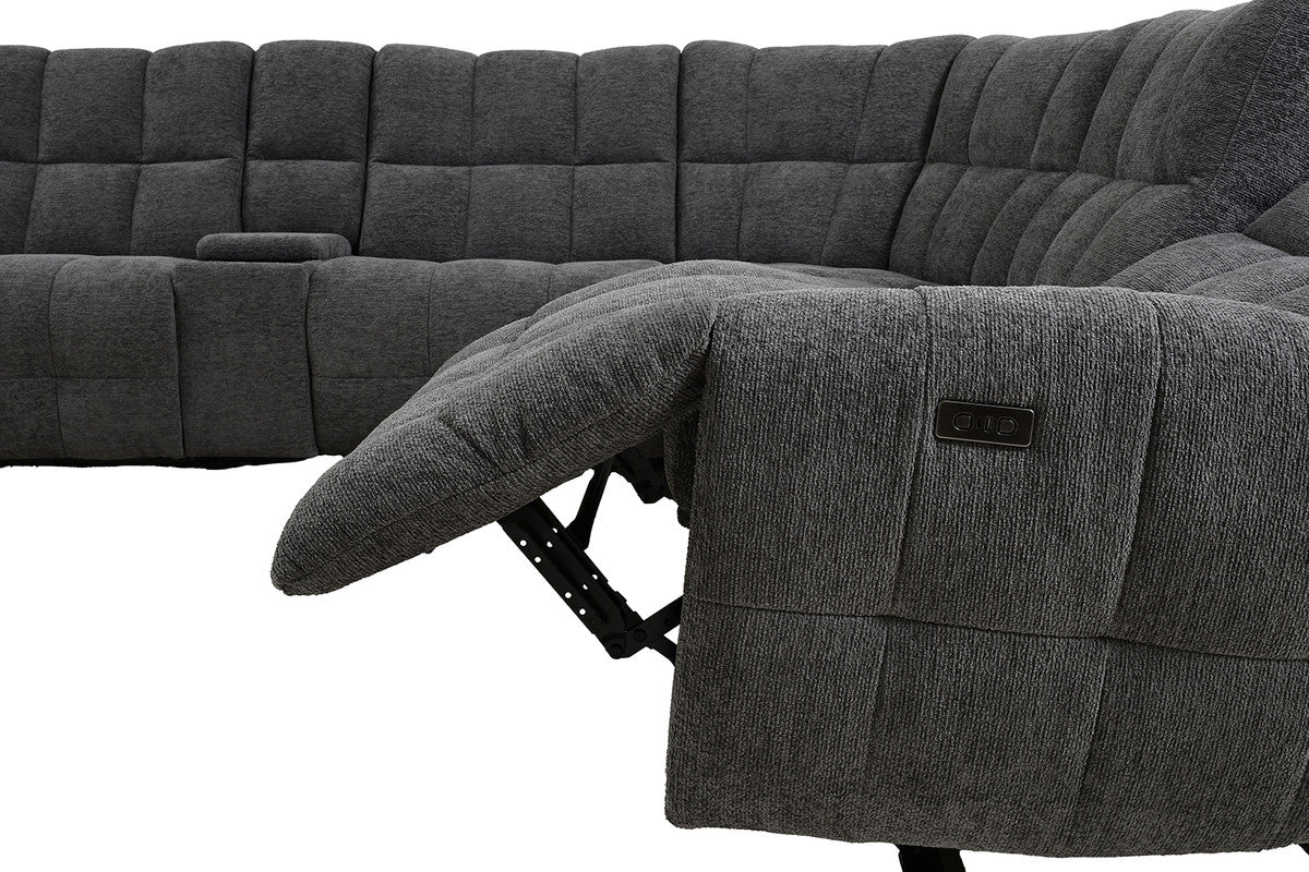 Clemens Dark Gray Power Sectional