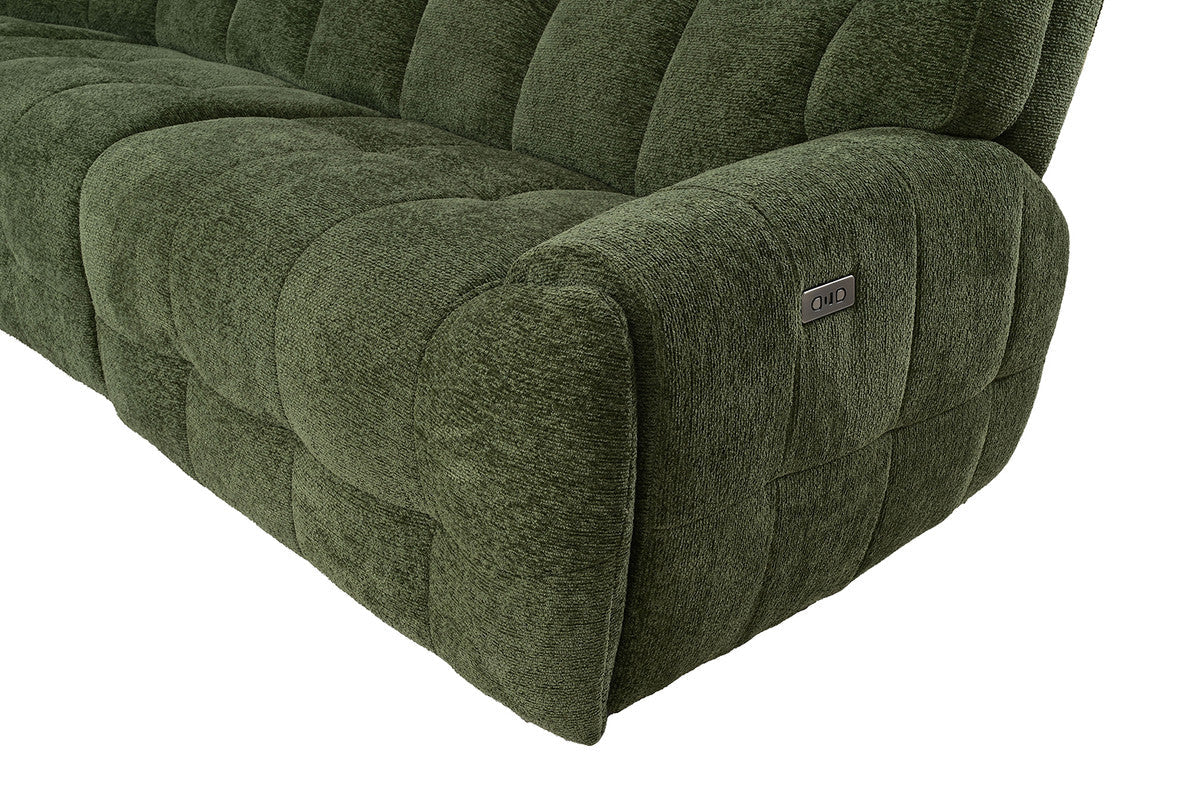 Clemens Jade Green Power Sectional