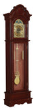 Traditional Brown Red Grandfather Clock