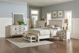 Franco California King Panel Bed Antique White