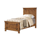 Brenner Twin Panel Bed Rustic Honey