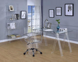 G801436 Contemporary Clear Acrylic Office Chair