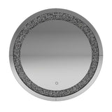 Landar Round Wall Mirror Silver