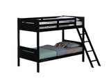 Littleton Twin Over Twin Bunk Bed Black