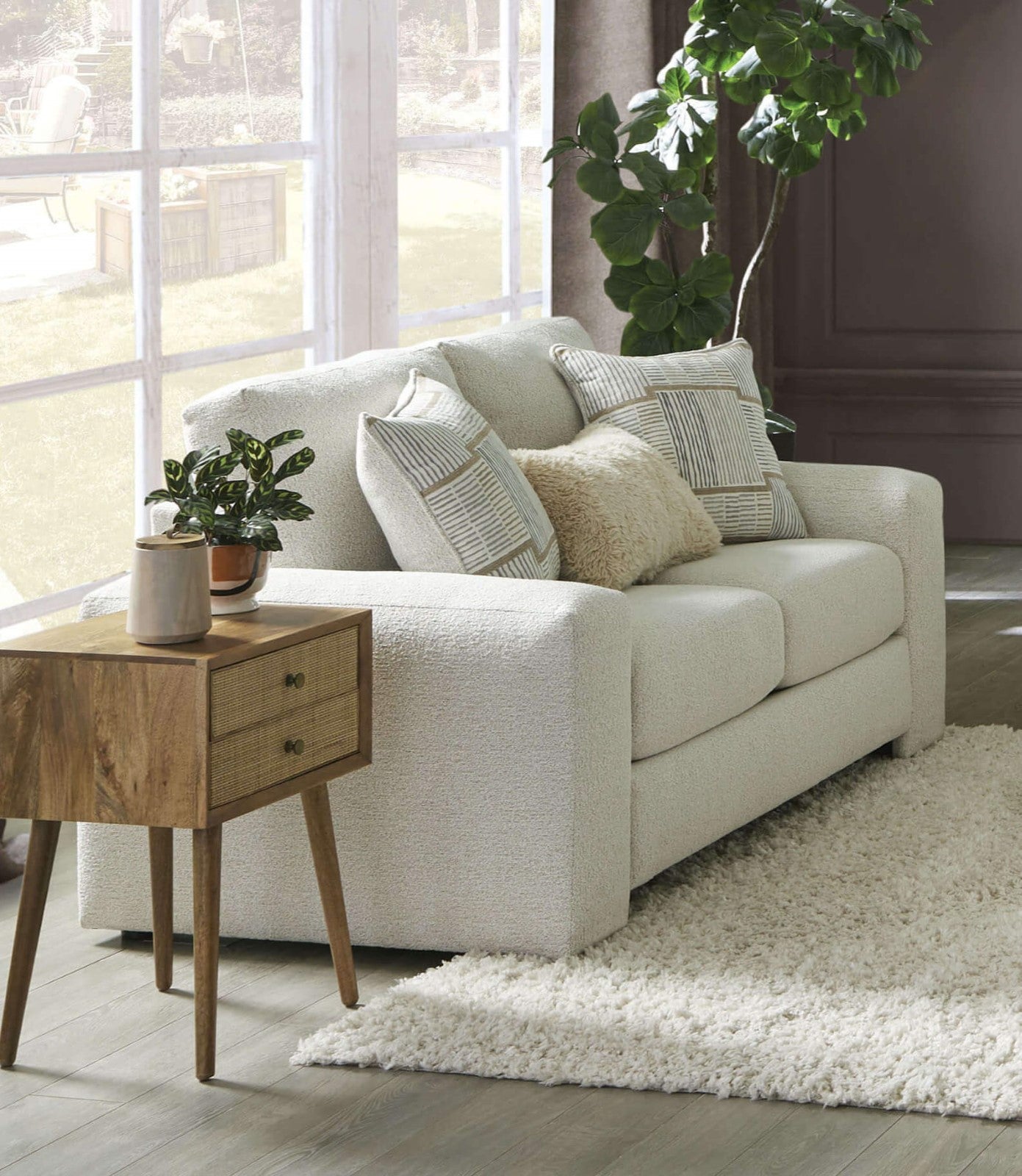 Cochrane Cream/Beige Sofa & Loveseat