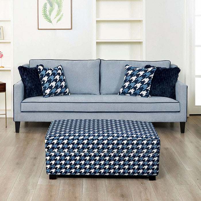 Colindale Gray/Blue Upholstery Living Room Set