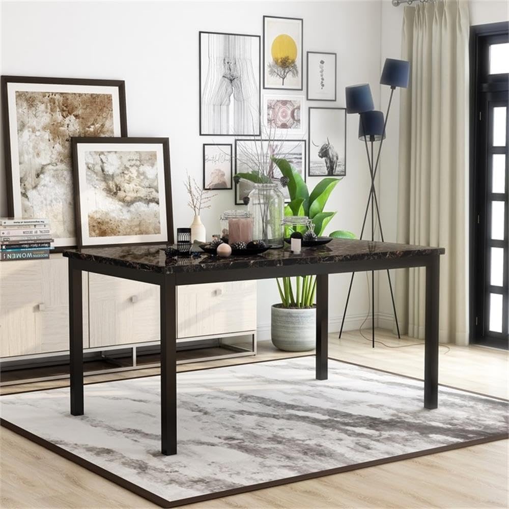 Colman Black 60" Dining Table