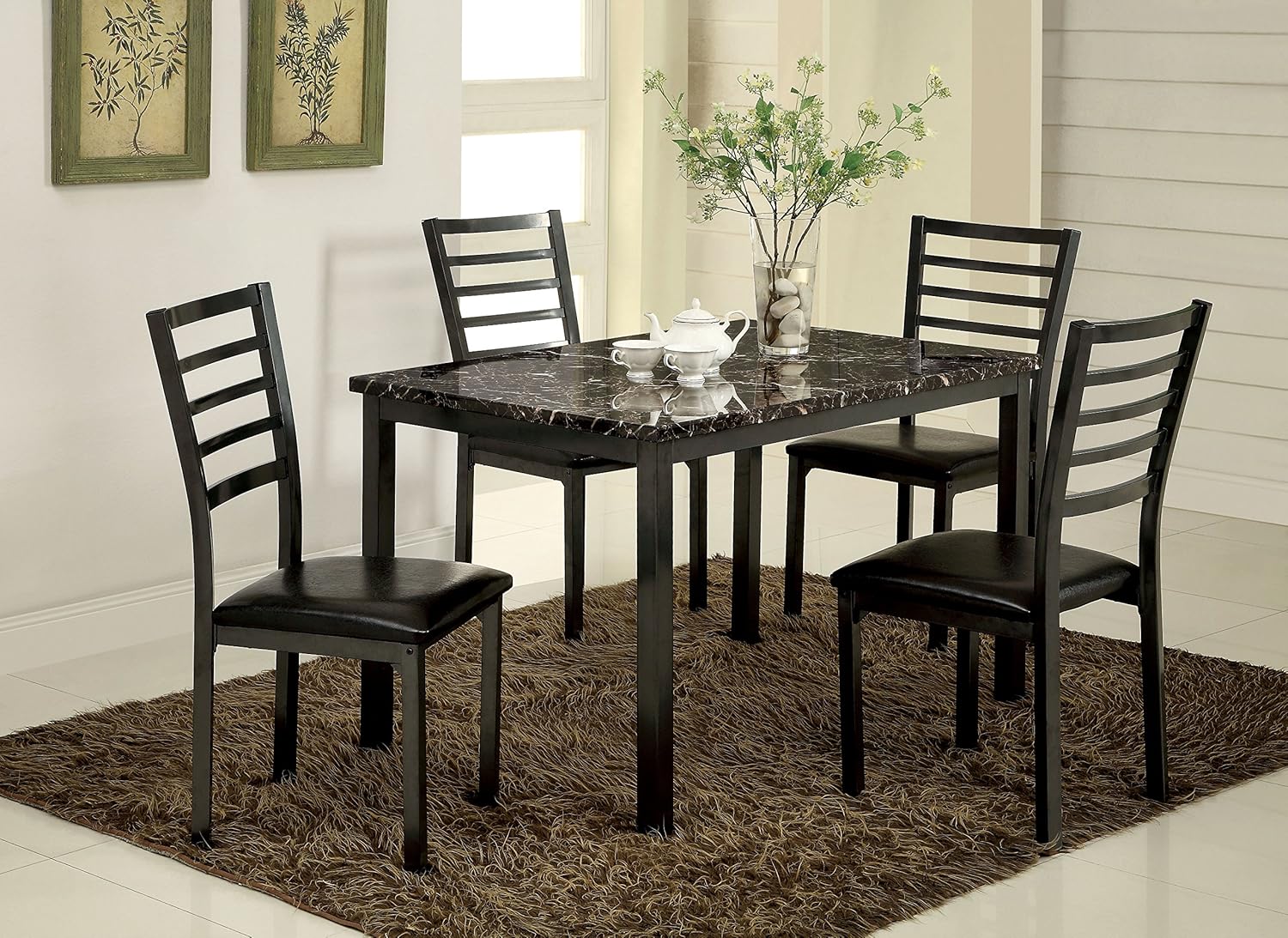 Colman Black 60" Dining Table