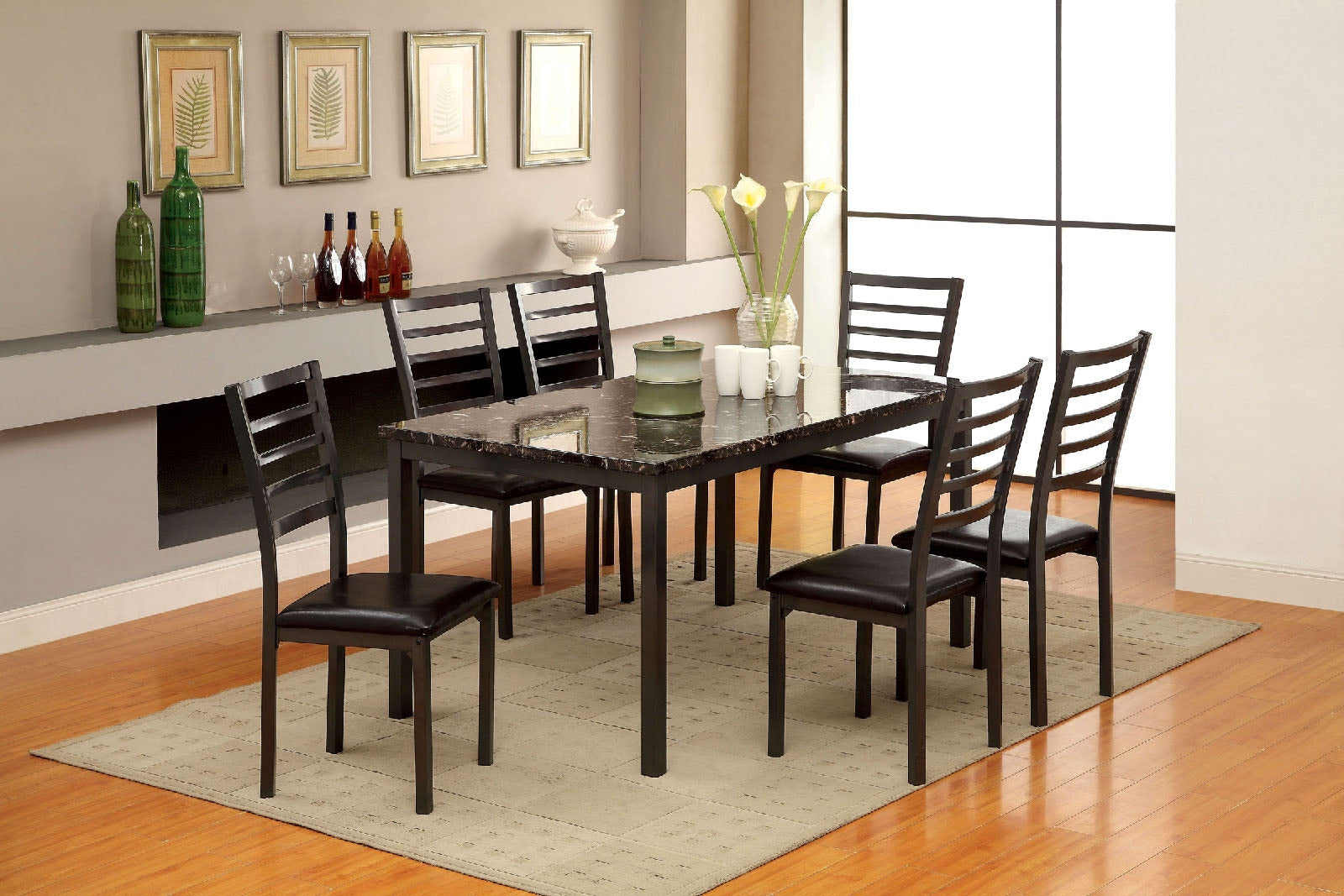 Colman Black 60" Dining Table