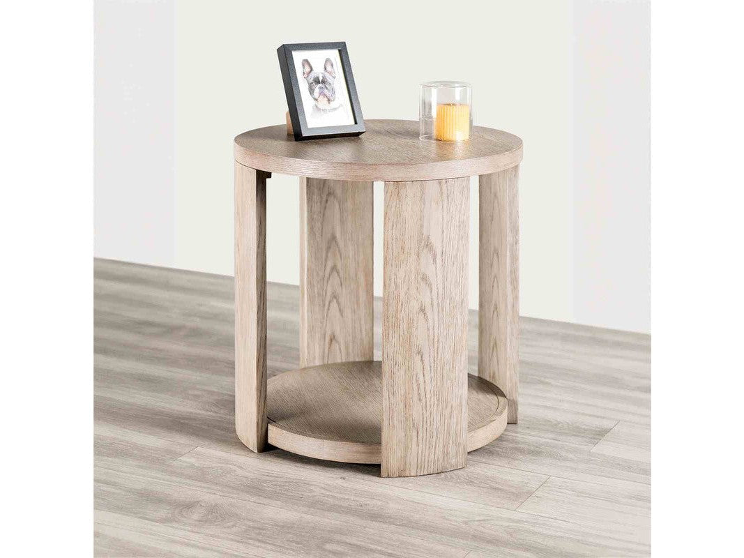 Conisbrough Oak Round End Table