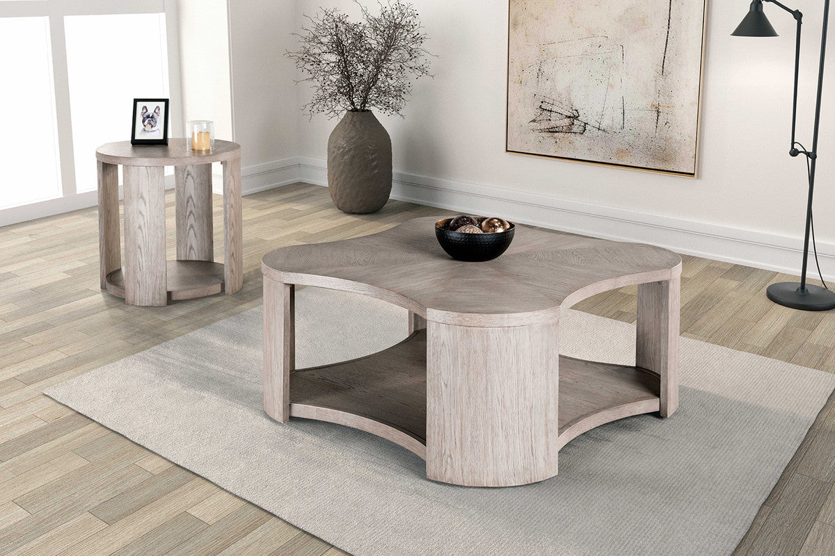 Conisbrough Oak Round End Table