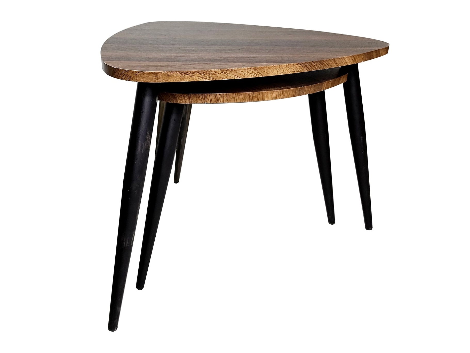 Cove Natural/Black Nesting Tables (Set of 2)