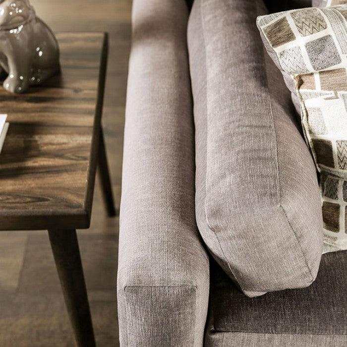 Cramlington Light Gray L Shape Sectional Sofa