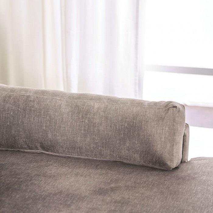 Cramlington Light Gray L Shape Sectional Sofa