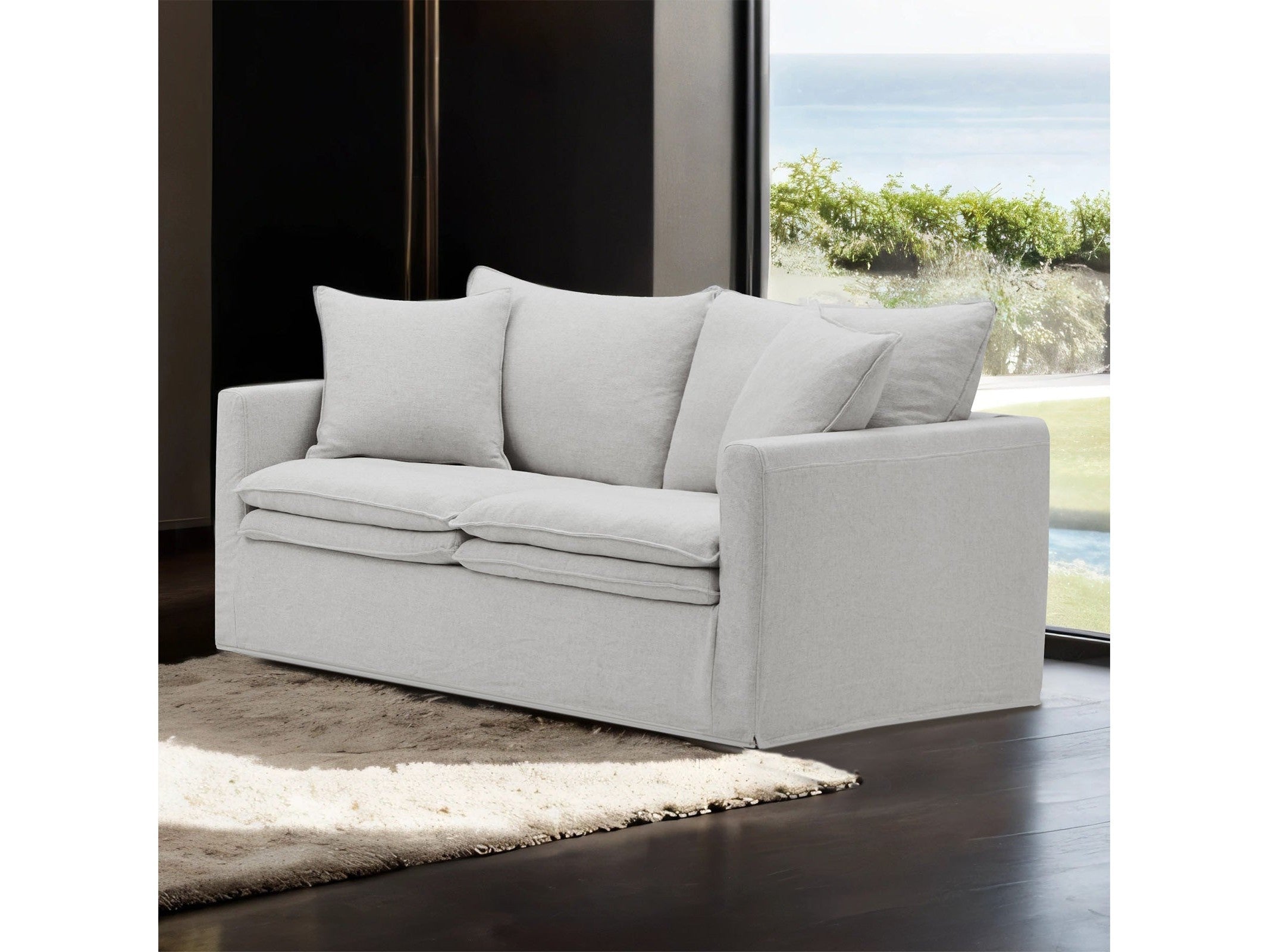 Crayford Light Gray Loveseat