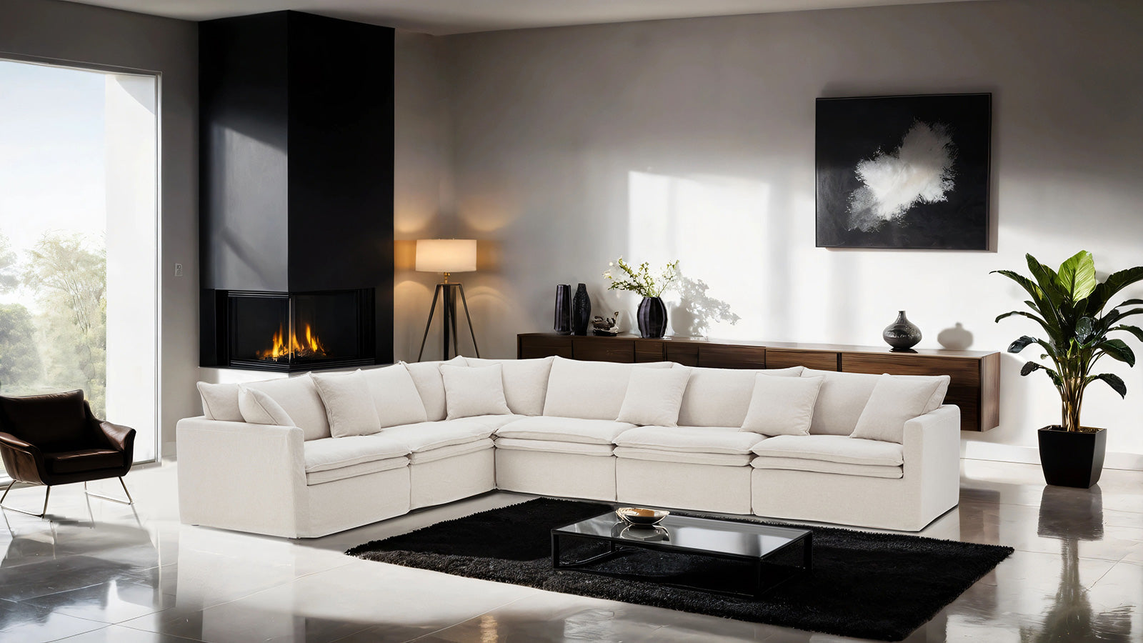Crayford Taupe Sectional