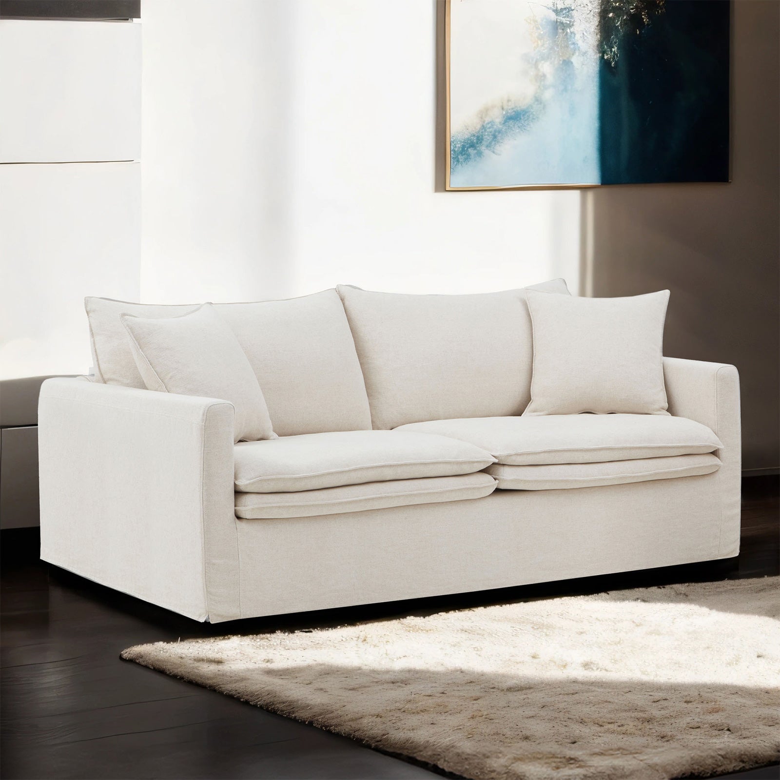 Crayford Taupe Upholstery Living Room Set