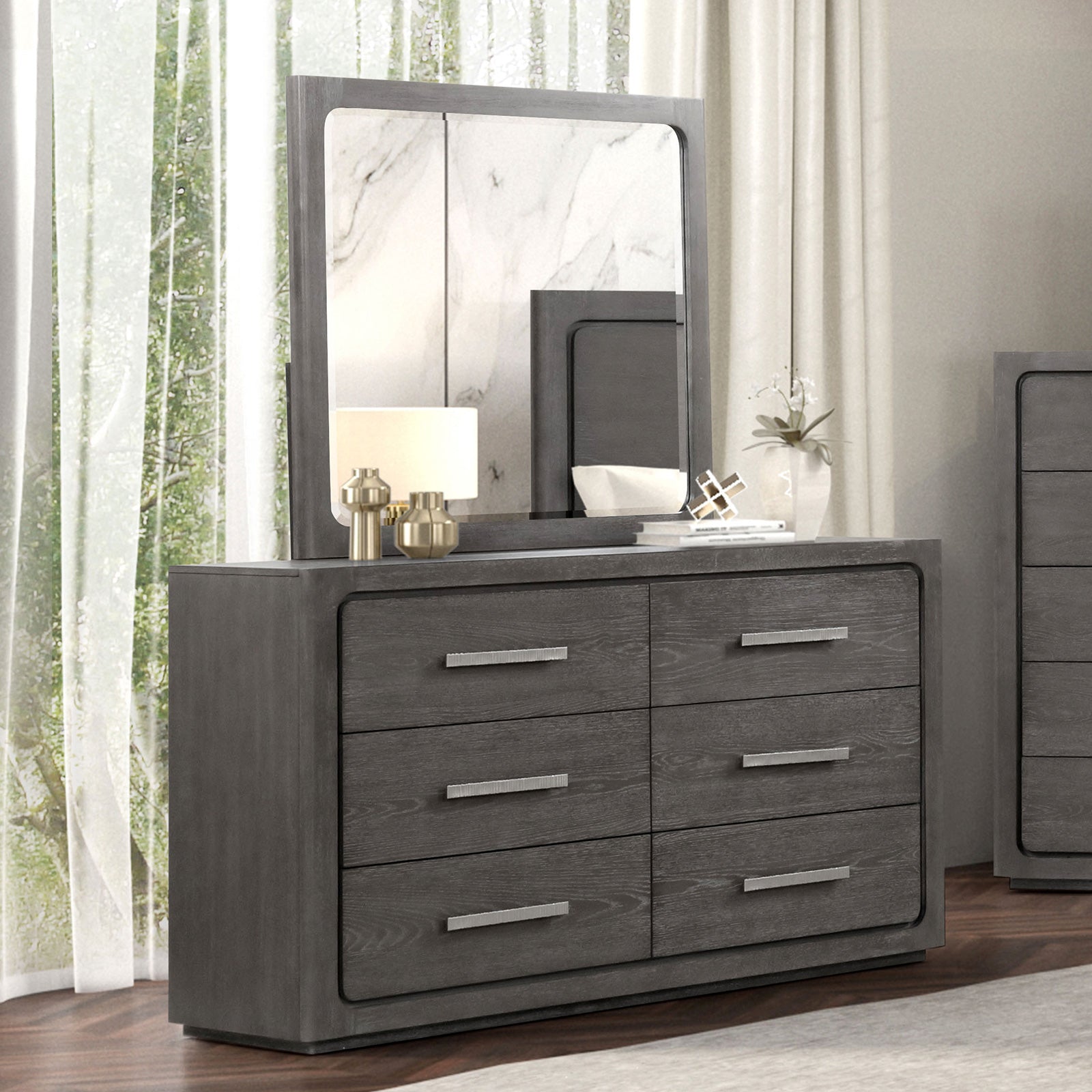 Crowthorne Warm Gray Mirror