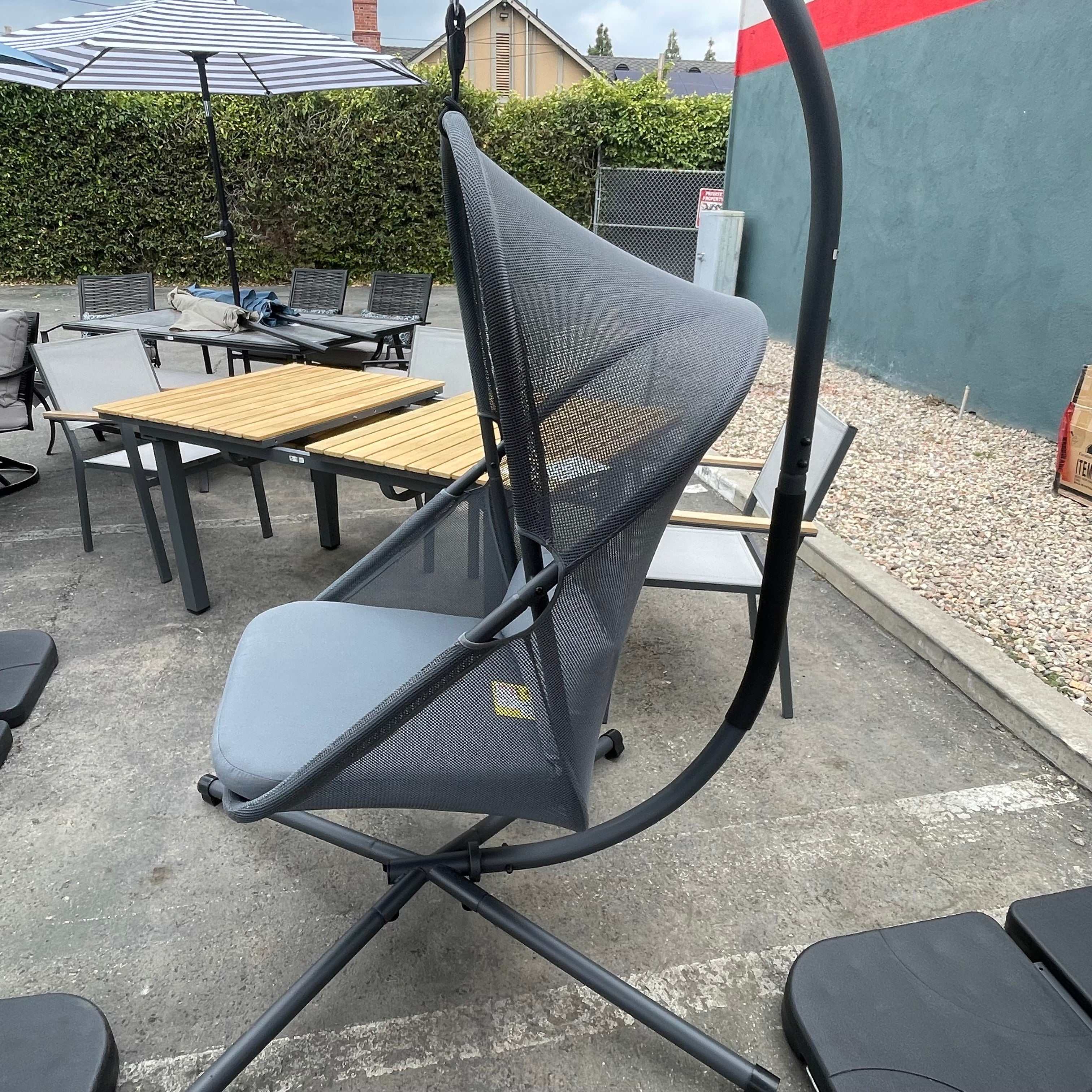 Crush Dark Gray Swing Chair