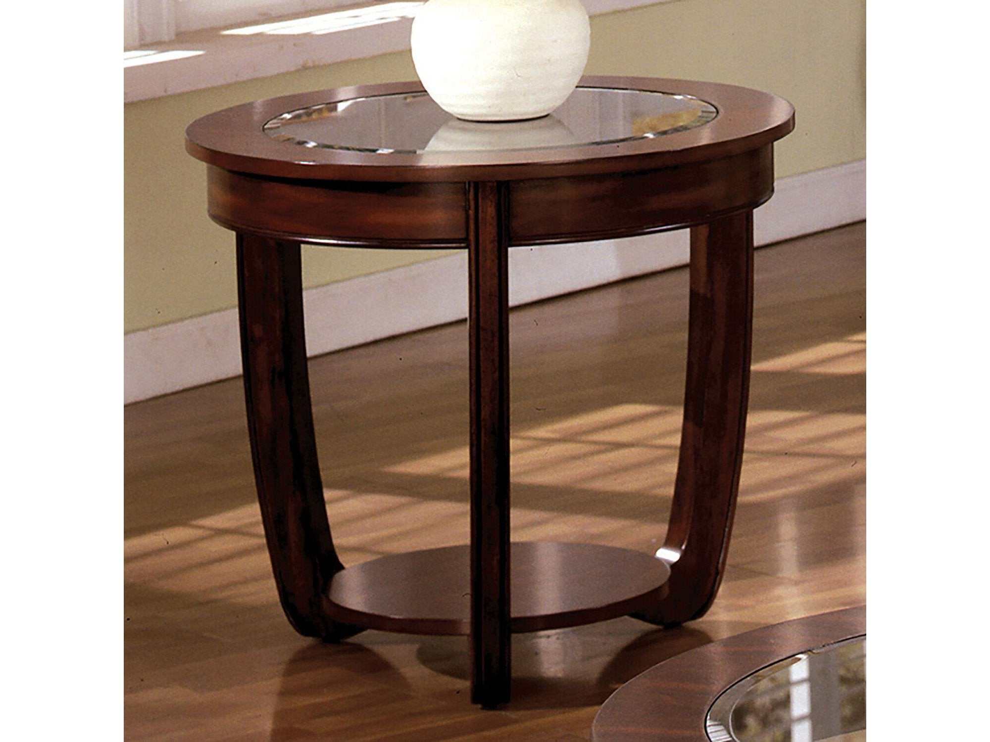 Crystal Falls Dark Cherry End Table