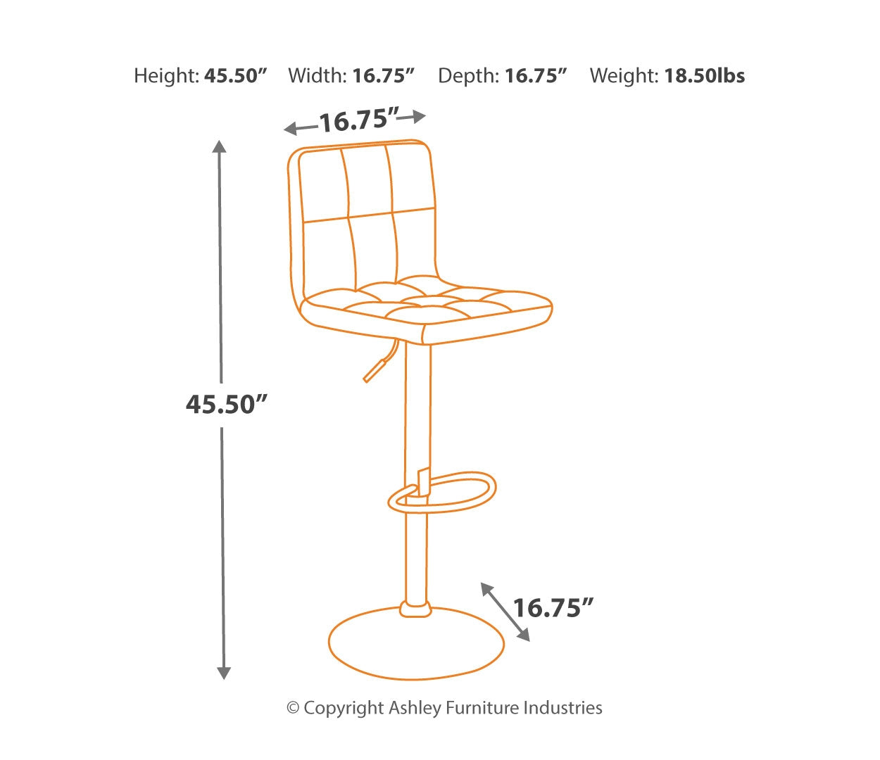 Bellatier 2-Piece Bar Stool