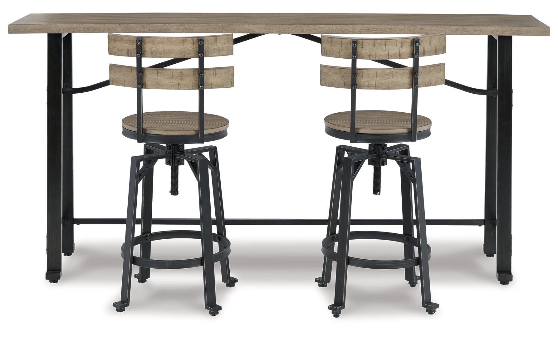 Lesterton Counter Height Dining Table and 2 Barstools