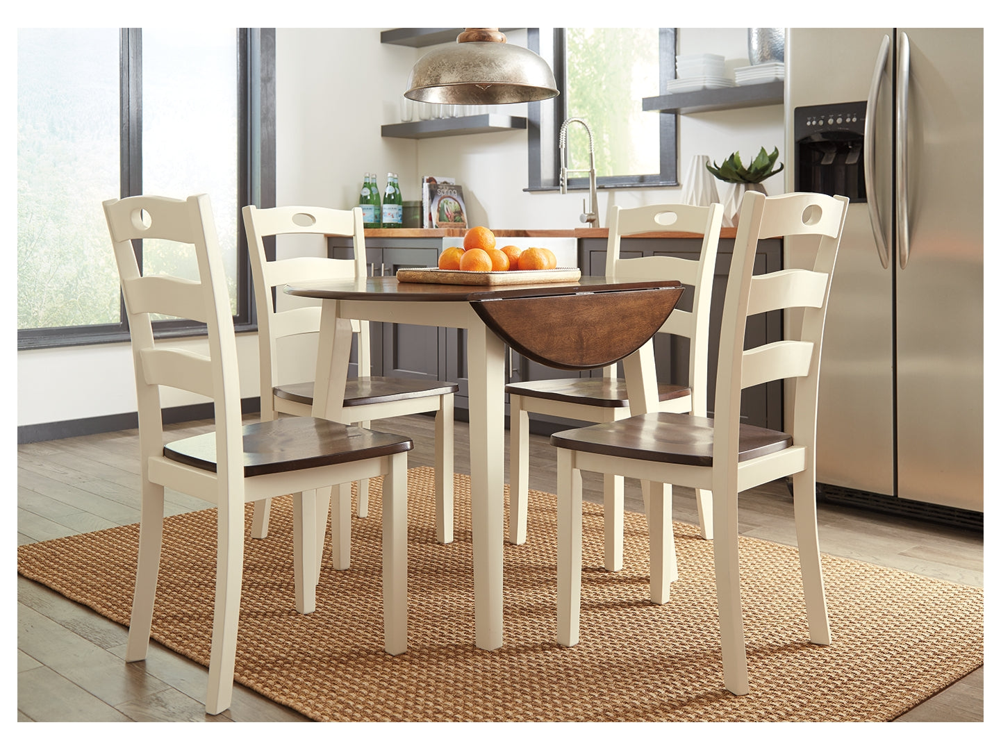 Woodanville Dining Table and 4 Chairs