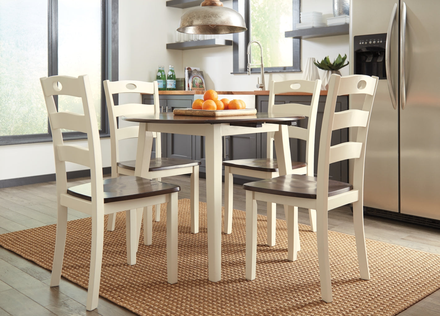 Woodanville Round Dining Room Drop Leaf Table