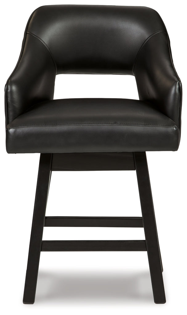 Tallenger Upholstered Swivel Barstool