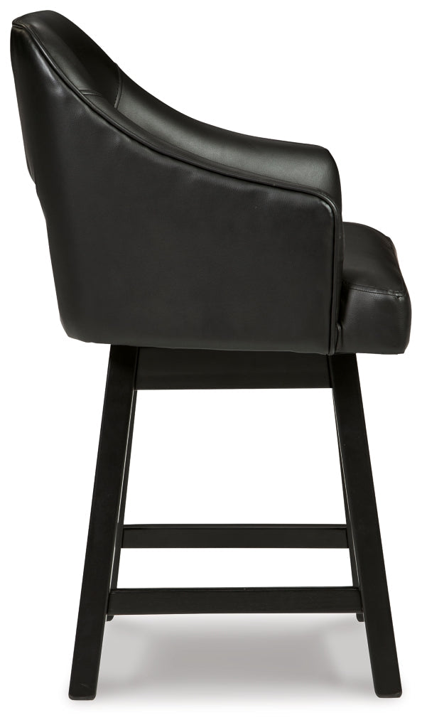 Tallenger Upholstered Swivel Barstool