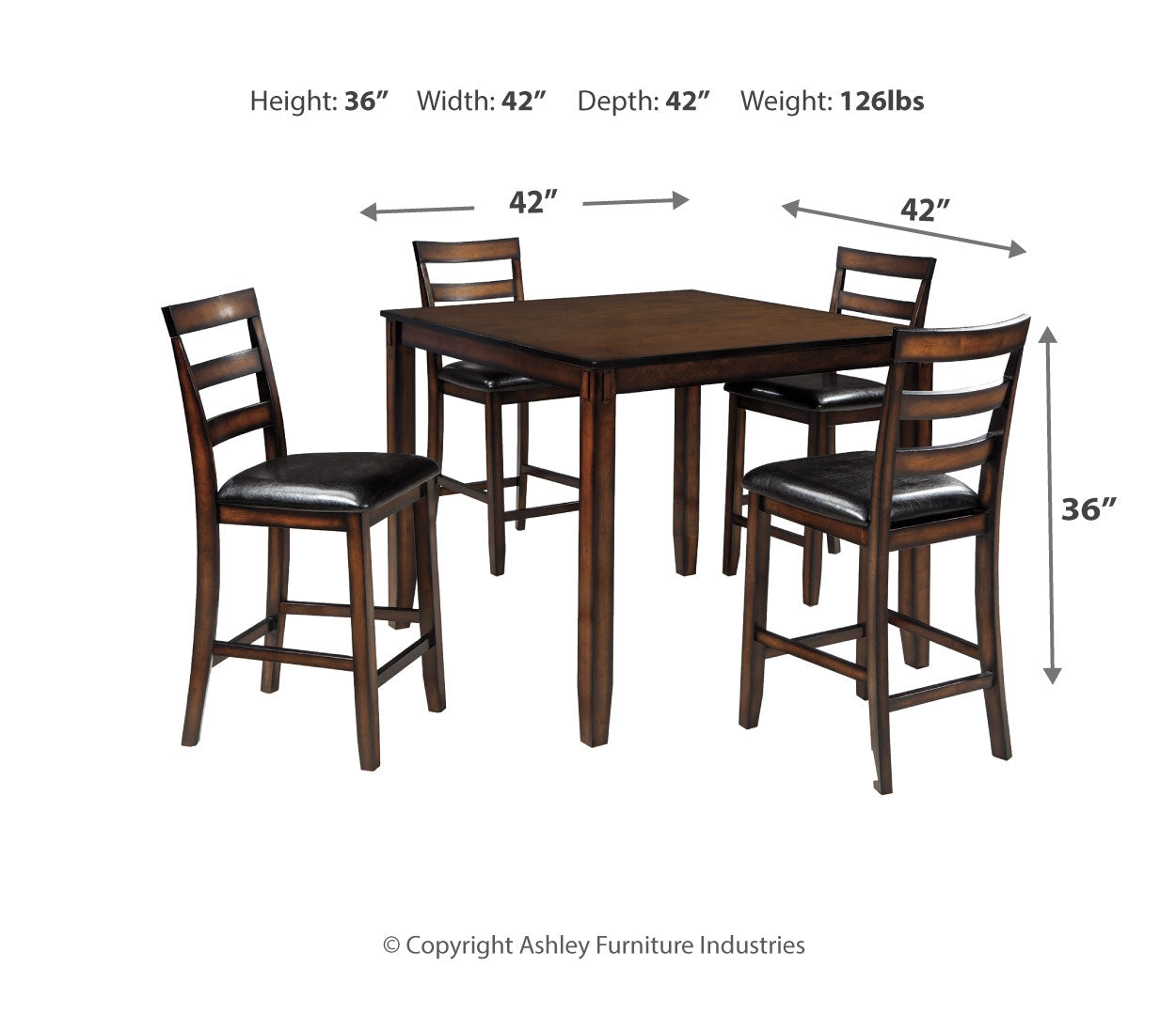 Coviar Dining Room Table Set (6/CN)