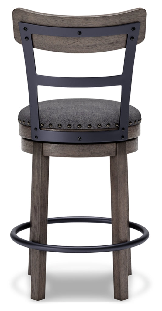 Caitbrook Upholstered Swivel Barstool