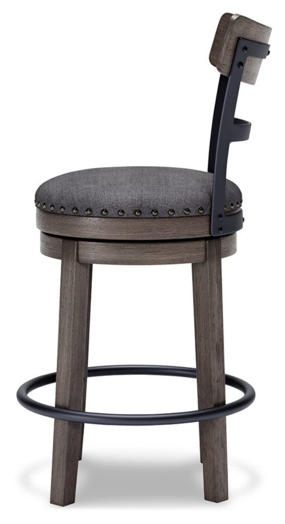 Caitbrook Upholstered Swivel Barstool