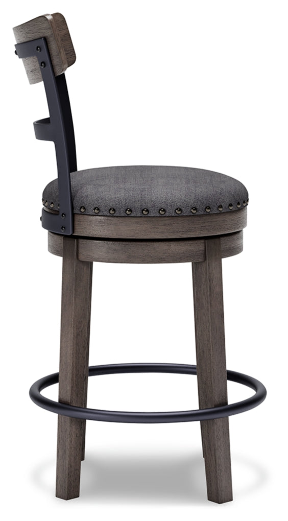 Caitbrook Upholstered Swivel Barstool