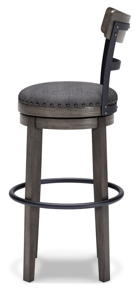 Caitbrook Tall Upholstered Swivel Barstool