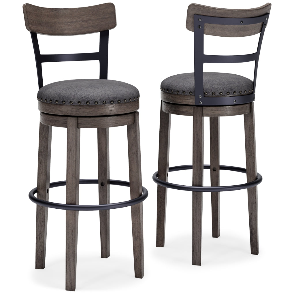 Caitbrook Tall Upholstered Swivel Barstool