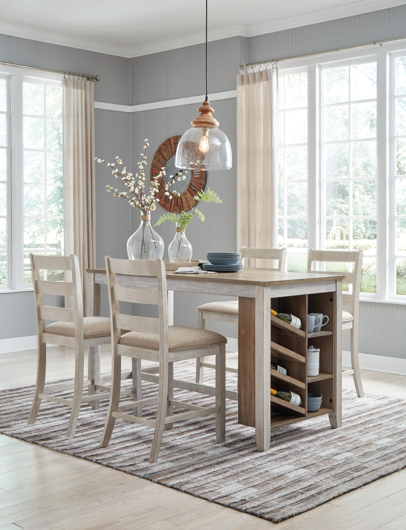 Skempton Counter Height Dining Table and 4 Barstools