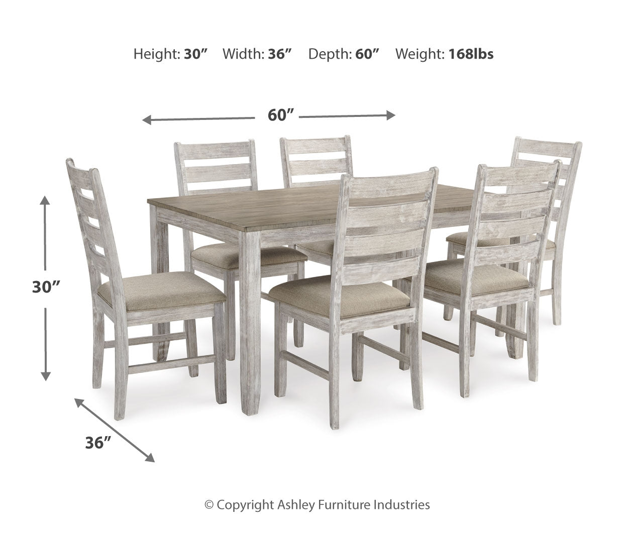 Skempton Dining Room Table Set (7/CN)