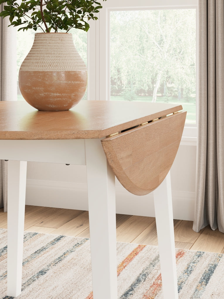 Gesthaven Round Dining Room Drop Leaf Table