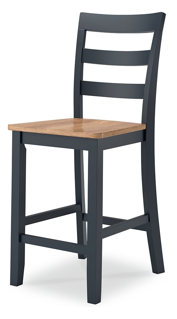 Gesthaven Counter Height Dining Table and 2 Barstools