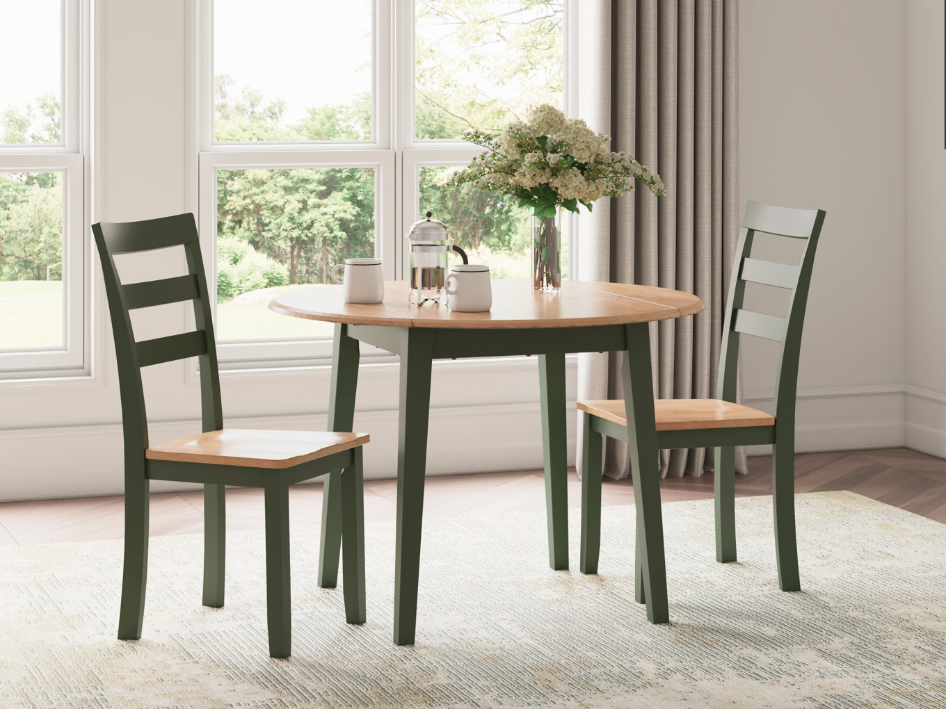 Gesthaven Dining Set (Up to 4 Barstools)