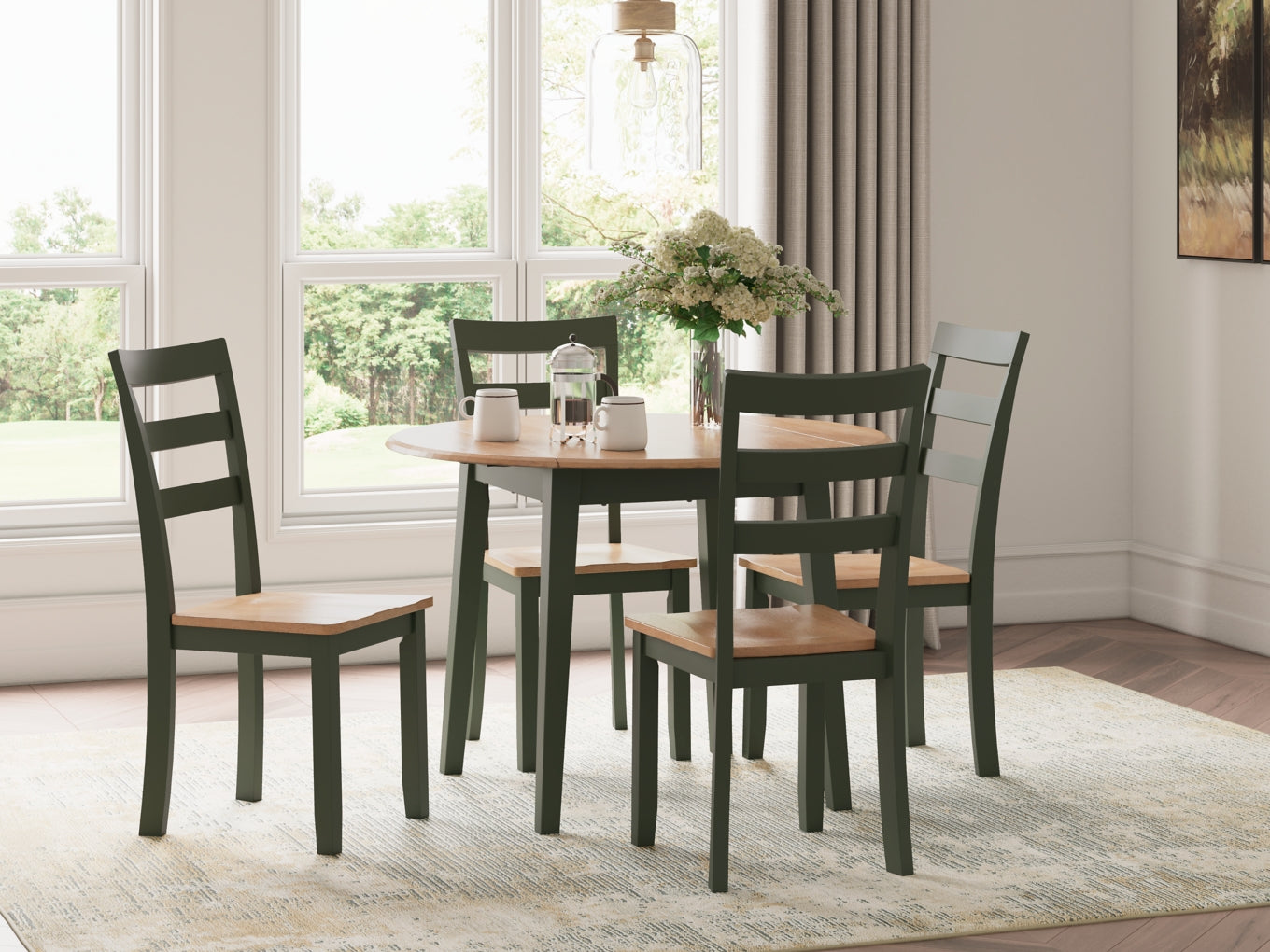 Gesthaven Round Dining Room Drop Leaf Table