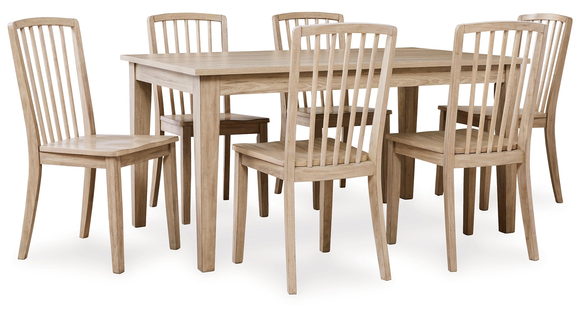 Gleanville Dining Table and 4 Chairs and Bench