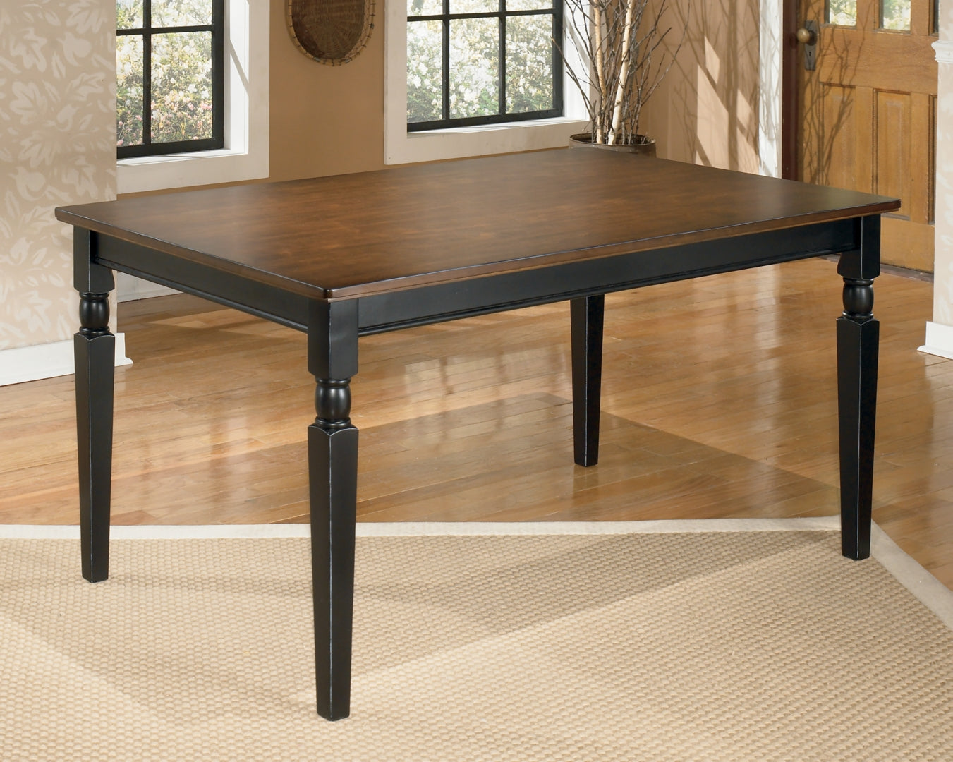 Owingsville Dining Table and 4 Chairs and Bench