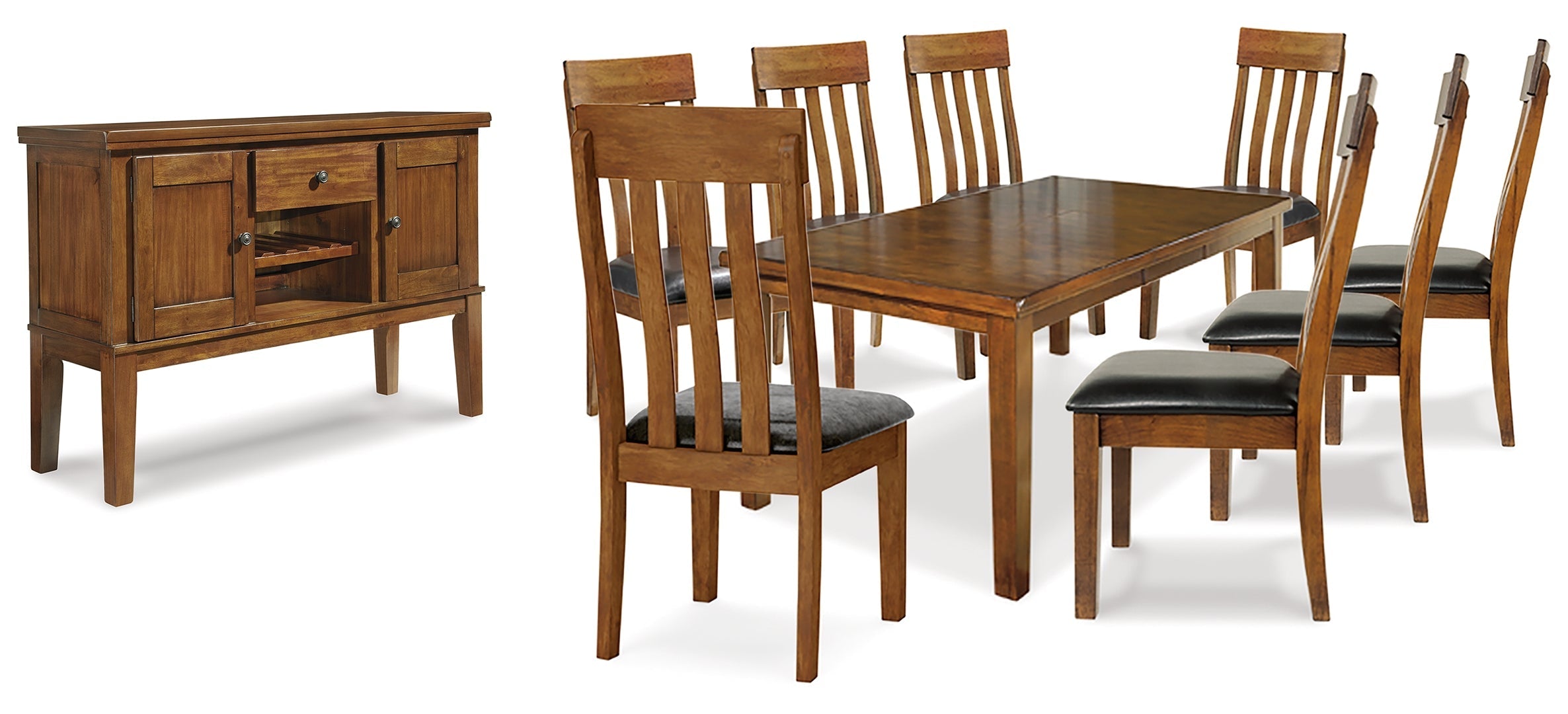 Ralene Dining Table and 4 Chairs and Bench