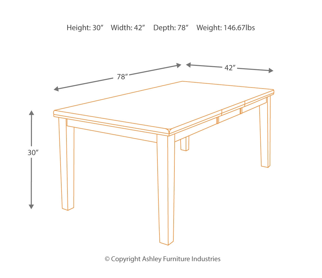 Ralene Dining Table and 4 Chairs and Bench