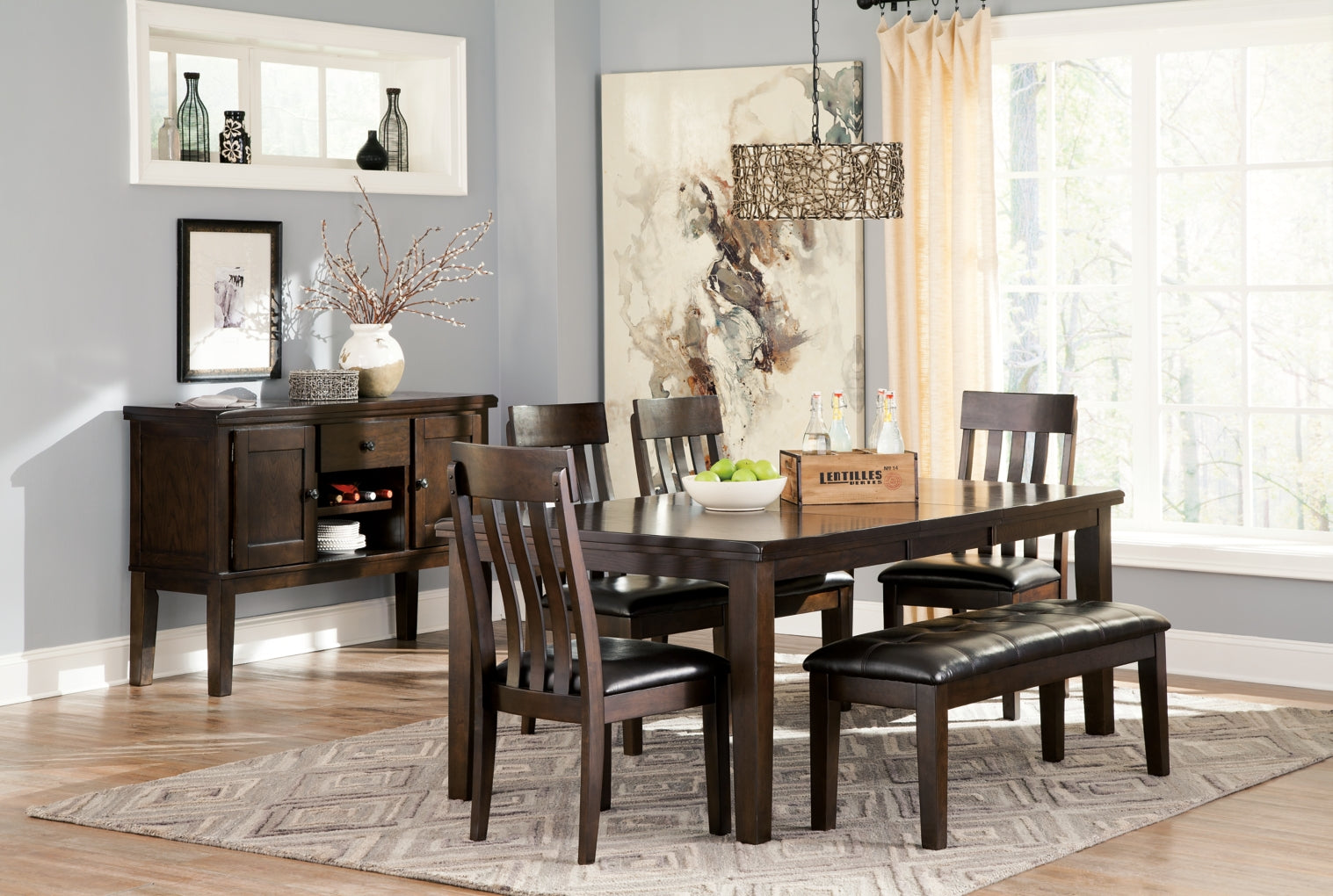 Haddigan Large Upholstered Dining Room Bench