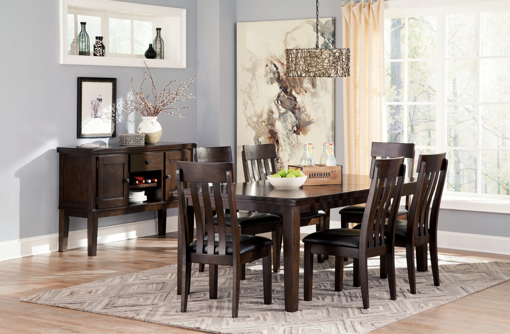 Haddigan Dining Table and 4 Chairs with Storage